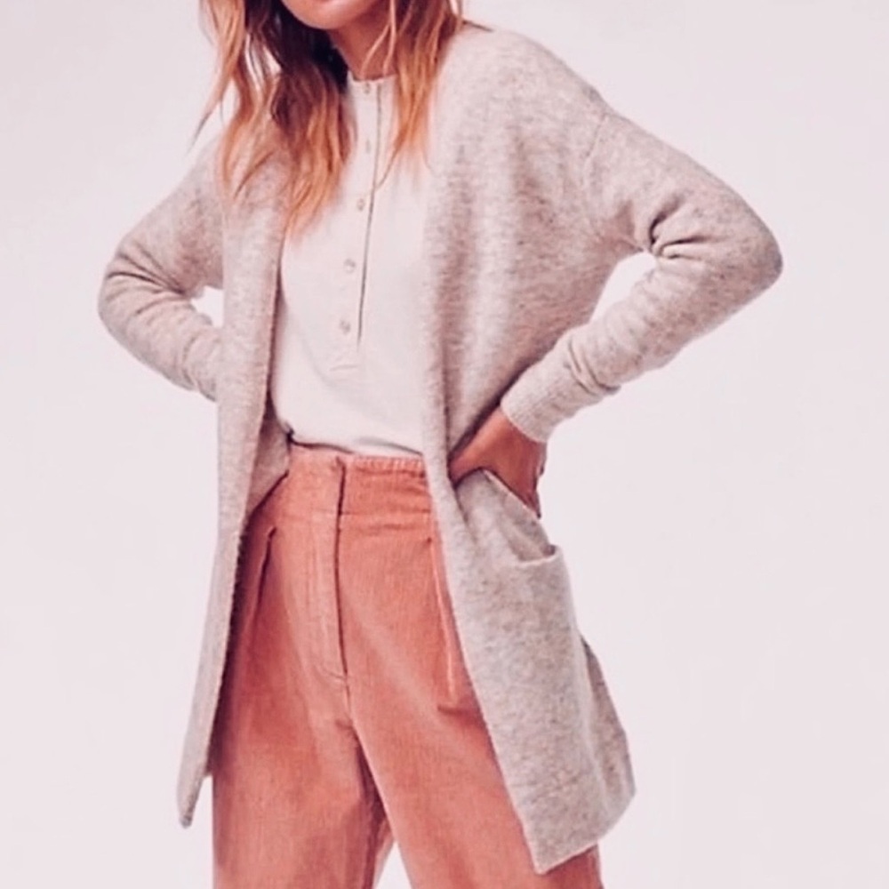 Wilfred Free Aronson Alpaca Cardigan Light Pink